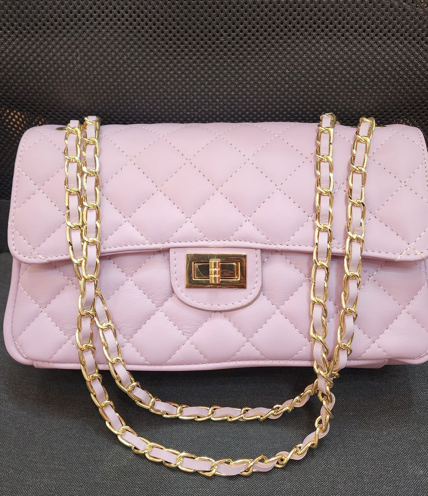 Quilted leather bag