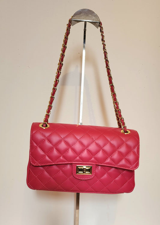 Quilted leather bag