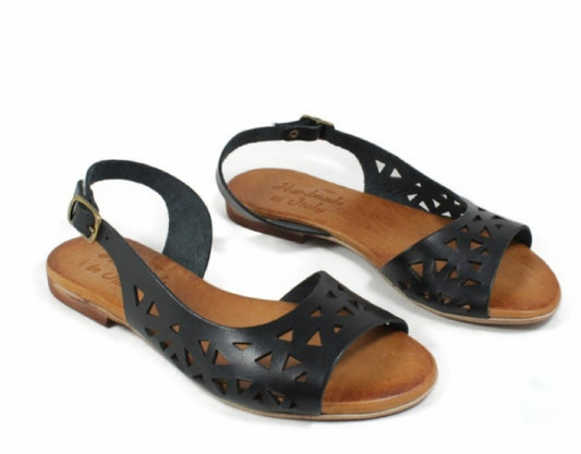 Flat Sandals in genuine Leather